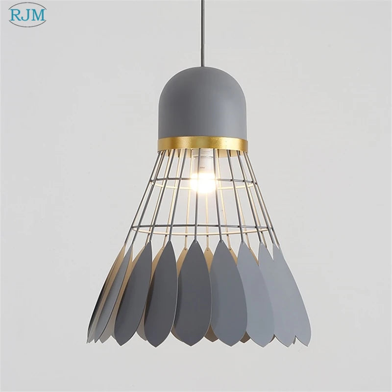 lampes suspendues modernes en fer nordiques pour éclairage led - vue 6 sur 10