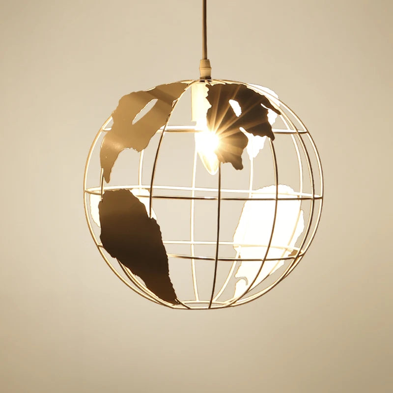 suspension à led globe rétro pour restaurants cafés et bars - vue 4 sur 8