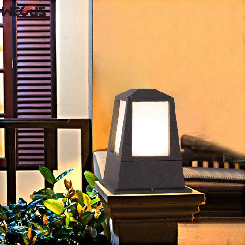 lampadaire colonne étanche pour éclairage extérieur jardin - vue 6 sur 8
