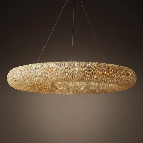 Vintage-Pendelleuchte aus Kristall mit eleganter LED-Beleuchtung - vue 6 sur 6