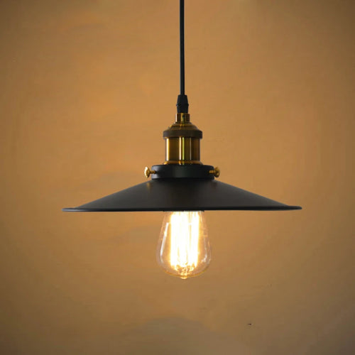 GZMJ Vintage-Pendelleuchte aus Metall im Industriedesign - vue 4 sur 7