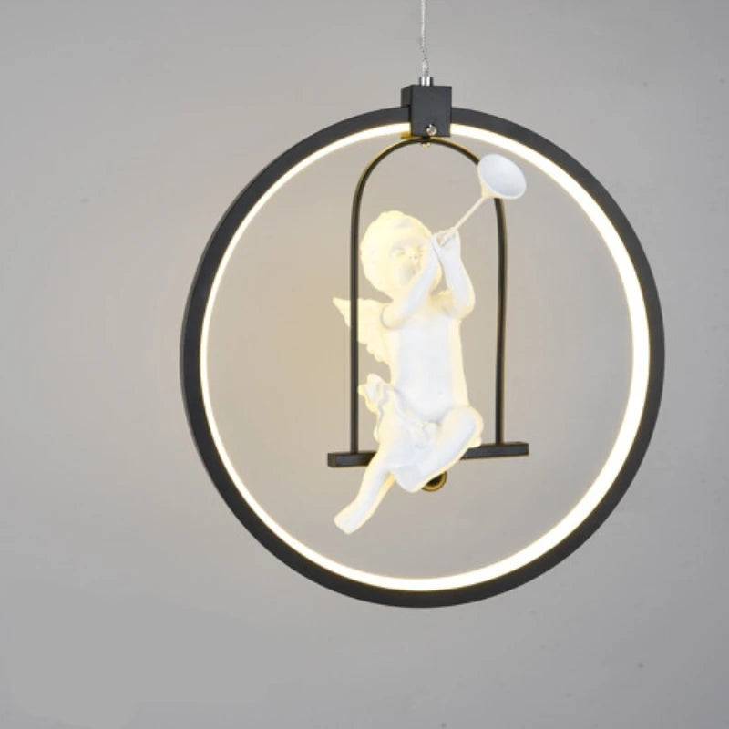 suspension moderne gzmj suspension ronde acrylique led hôtel