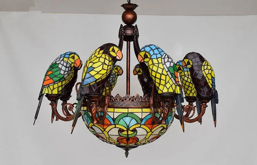 lustre suspendu perroquet lampe créative pour bar et club