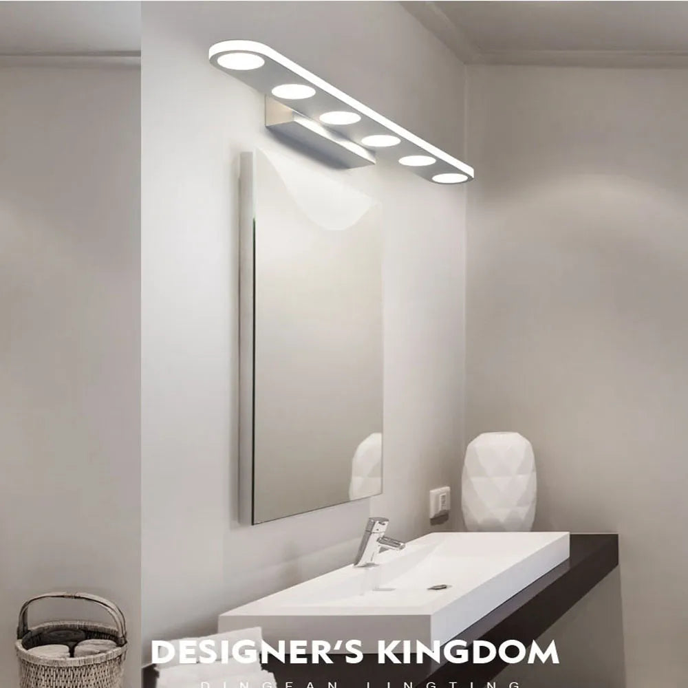 Applique murale LED lampe miroir avant lumière 10W 15W Simple moderne salle de bain maquillage toilette chambre blanc chaud lumière du jour AC110V AC220V