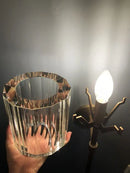 Retro-Wandleuchte aus Kupfer mit klassischem Kristall