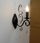 applique murale en cristal et métal style classique européen