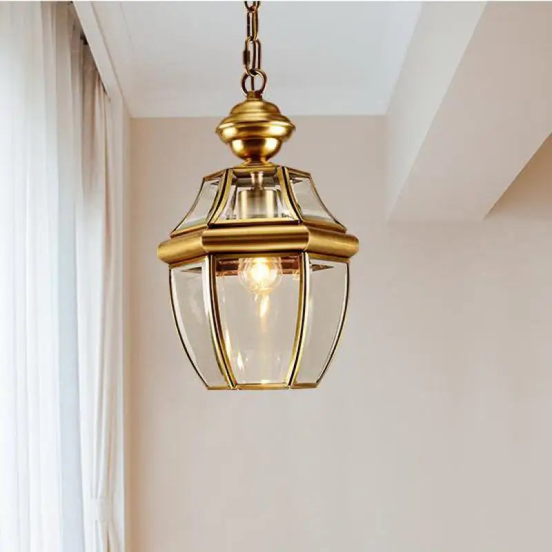 Suspension rétro en cuivre pour éclairage intérieur et extérieur