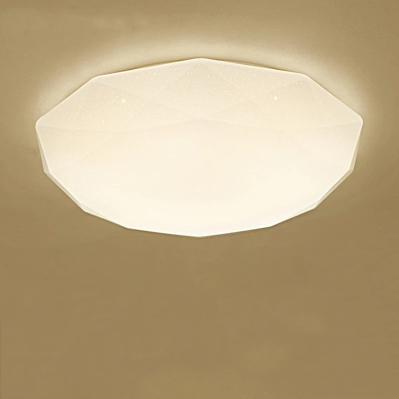 Nordischer LED-Deckenleuchte Diamant Sternenhimmel Acryl Modern - vue 3 sur 6