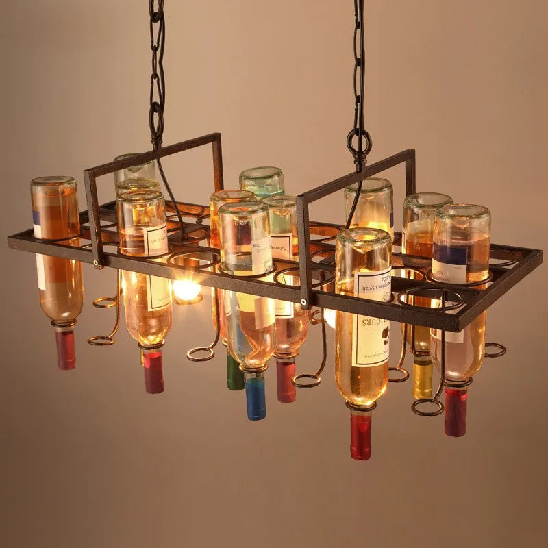 suspension créative en forme de bouteille pour décoration intérieure - vue 3 sur 6