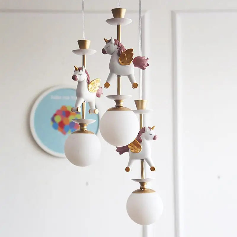 lampe de chevet suspendue en bois moderne pour enfants - vue 8 sur 13