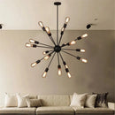 lustre industriel rétro led gzmj avec multiples têtes