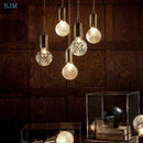 lustre suspension led créative en verre cristal postmoderne