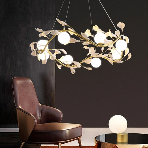Nordischer Design-Kronleuchter für elegante und romantische Inneneinrichtung - vue 6 sur 11
