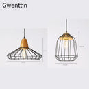 Moderne Pendelleuchte aus Holz mit LED-Beleuchtung für Pflanzen
