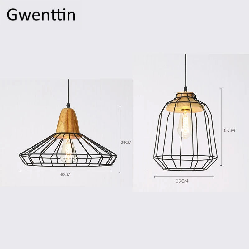 Moderne Pendelleuchte aus Holz mit LED-Beleuchtung für Pflanzen - vue 6 sur 12