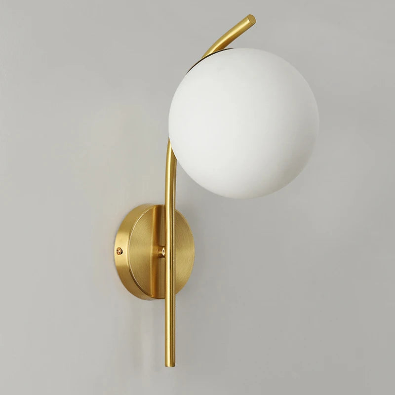 Applique murale LED en cuivre moderne pour éclairage intérieur - vue 6 sur 8