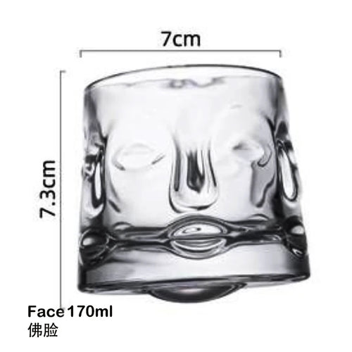 Verres whisky old fashioned relief crystal style bar