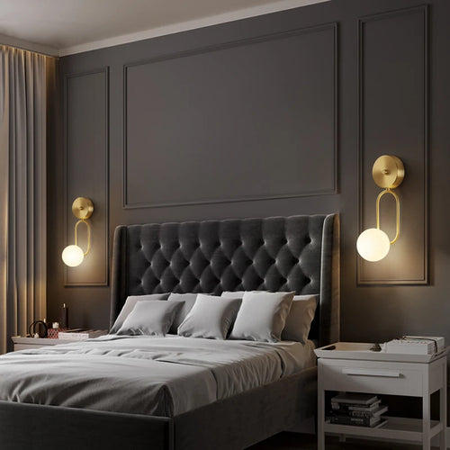 Moderne Wandleuchte aus Kupfer für elegante Innendekoration - vue 6 sur 9