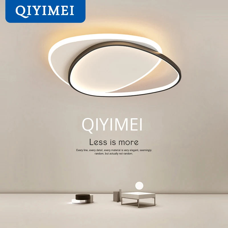 lustre moderne à leds pour intérieur rond luminaria lampara - vue 3 sur 16