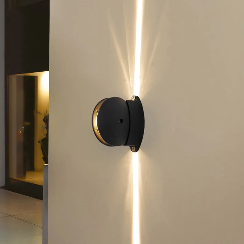 applique murale led étanche d'extérieur pour décoration cour hôtel porche - vue 3 sur 9