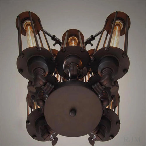 suspension vintage industrielle avec ampoule edison pour restaurant