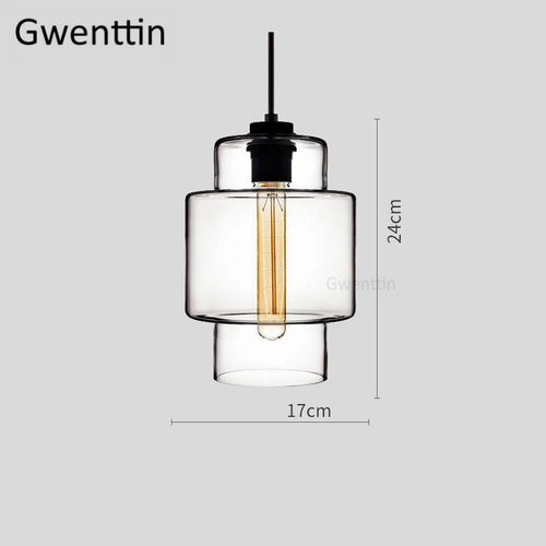 Moderne Pendelleuchte aus gefärbtem Glas für die Innendekoration - vue 26 sur 30