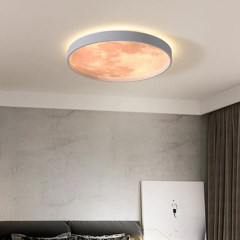 Plafonnier LED rond à nuages - vue 4 sur 14