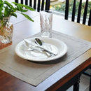Serviette de table lot 6 lin brodé européen