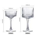 Lot 2 coupes champagne elysia verre cocktail martini