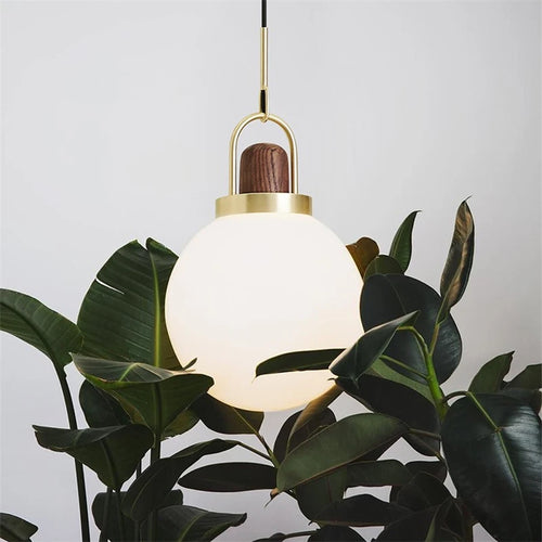 Nordische Pendelleuchte aus Glas im minimalistischen Design für moderne Innenräume - vue 5 sur 10