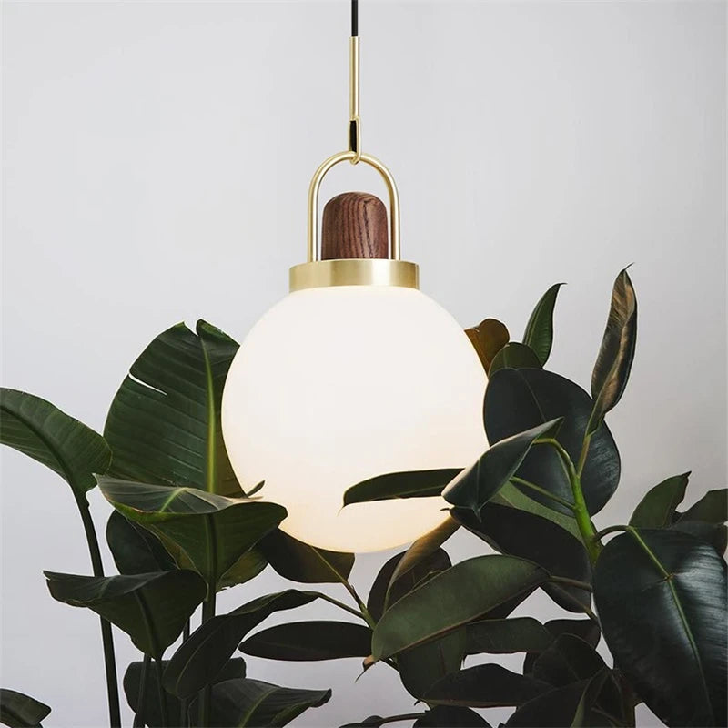 Nordische Pendelleuchte aus Glas im minimalistischen Design für moderne Innenräume - vue 5 sur 10