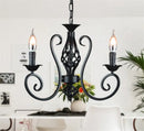 lustre industriel rétro en fer forgé chandelier vintage suspendu