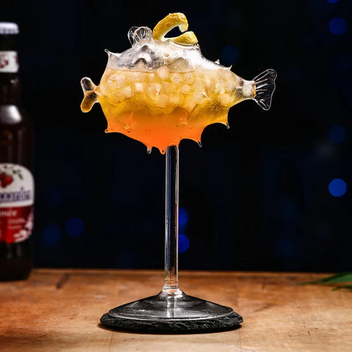 verre a cocktail original motif animaux decoratif soiree