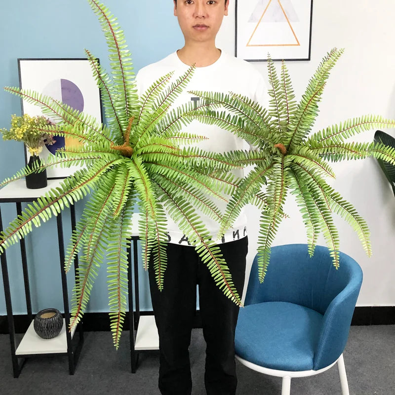 grande fougère artificielle palmier pour décoration extérieure tropicale - vue 4 sur 8