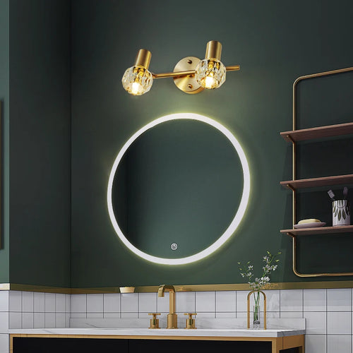 Moderne LED-Kristallwandleuchte für das Badezimmer - vue 5 sur 8