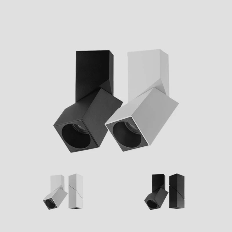 spots led rotation pliants intensité variable cob plafonniers lampes fond intérieur - vue 4 sur 5