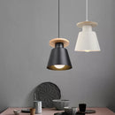 lampe led suspendue design nordique en bois pour bar hôtel
