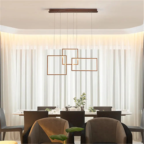 lustre carré moderne en acrylique avec led pour bricolage