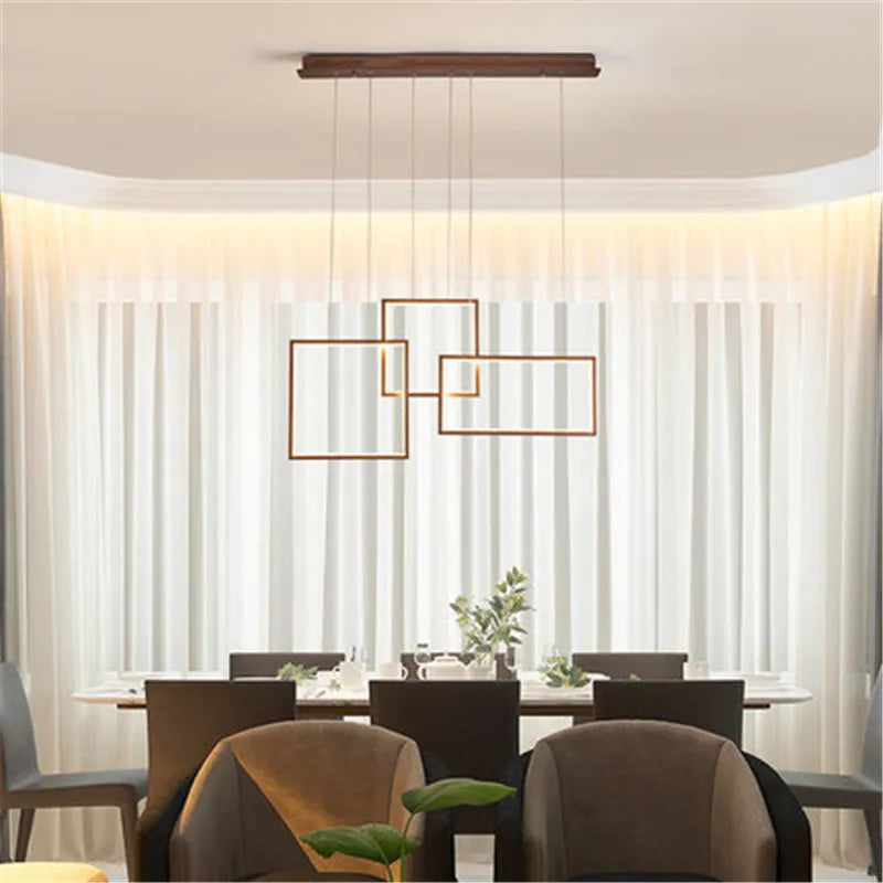 lustre carré moderne en acrylique avec led pour bricolage - vue 4 sur 5