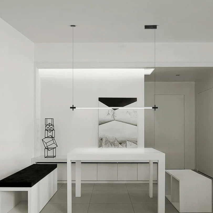 lampes suspendues led minimalistes pour table à manger - vue 4 sur 7
