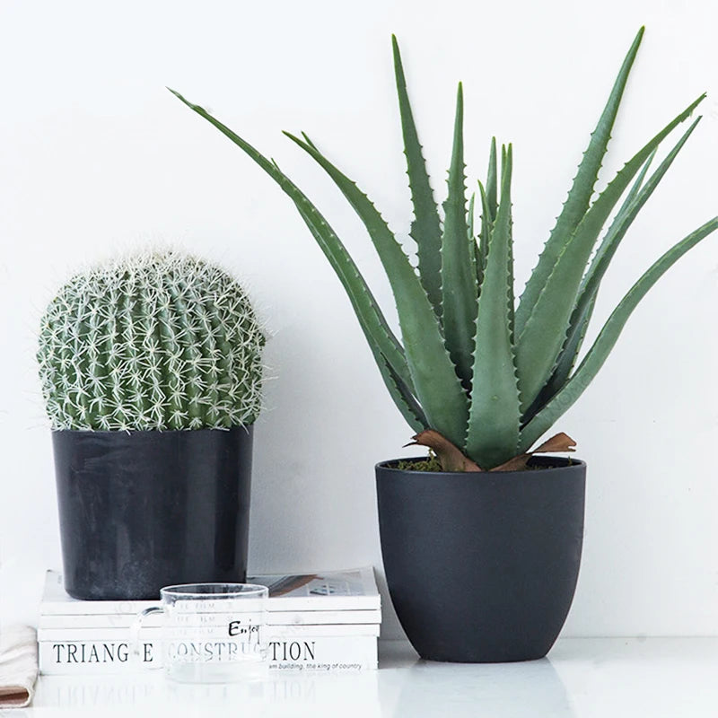 plantes succulentes artificielles pour décoration intérieure et extérieure - vue 2 sur 8