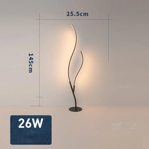 Moderner LED-Stehleuchte mit Fernbedienung und dimmbar - vue 5 sur 8