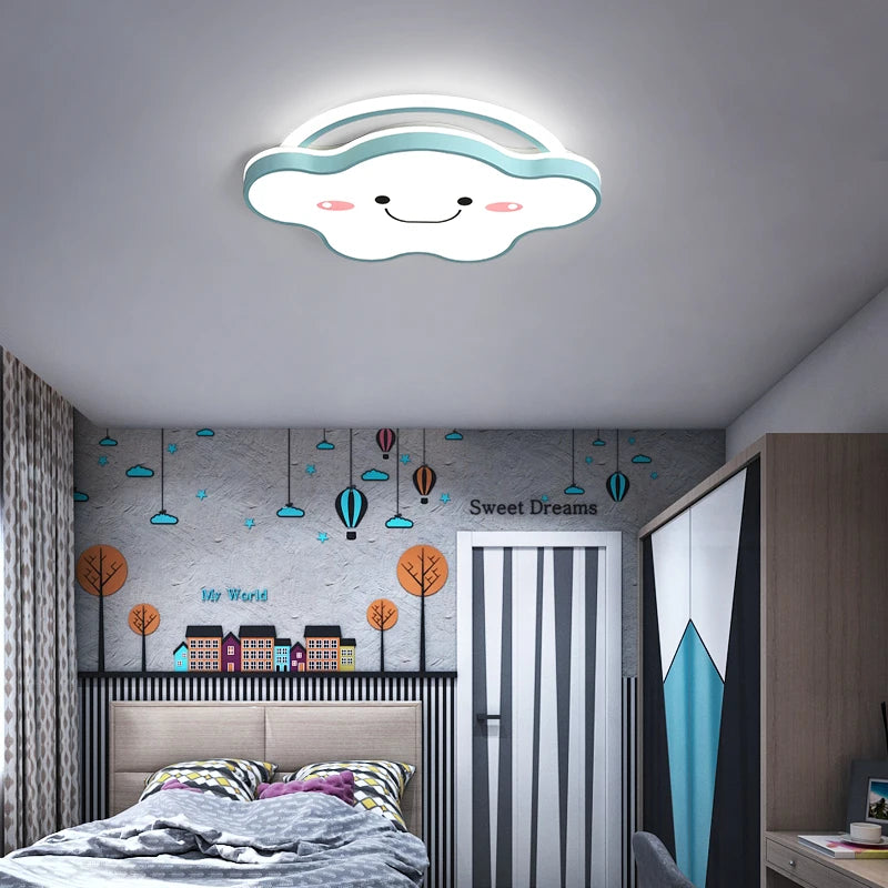 LED-Deckenleuchte nordisches Design modern für Kinderzimmer und Studenten - vue 5 sur 12