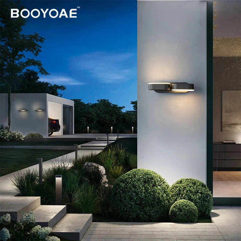 Appliques murales extérieures LED décoration moderne étanche réglable porche balcon éclairage terrasse applique jardin éclairage mural - vue 4 sur 7
