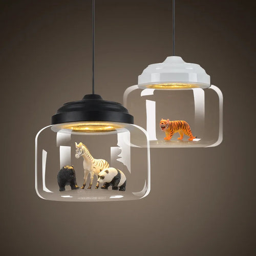 Suspension modernes en verre nordique