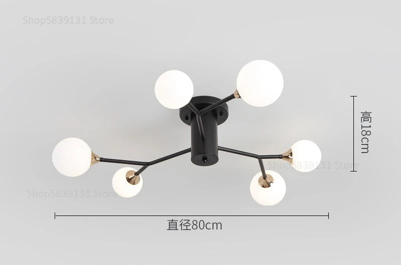 plafonniers modernes simples décoration nordique luminaire créatif