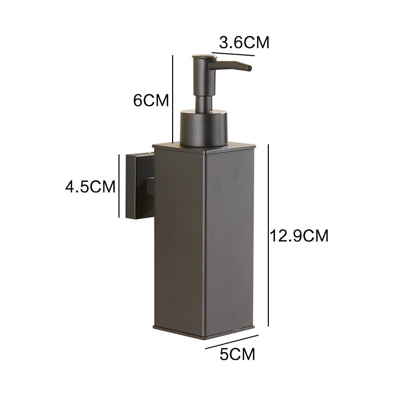 distributeur de savon liquide mural en acier inoxydable pour gel douche - vue 18 sur 18