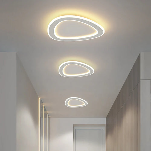 Minimalistische nordische LED-Deckenleuchte für die Innenbeleuchtung - vue 2 sur 15