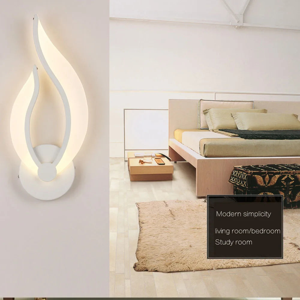 applique murale led acrylique moderne éclairage décoratif - vue 3 sur 14