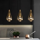 LED-Pendelleuchte Loft Kupfer Kristall Nordisch